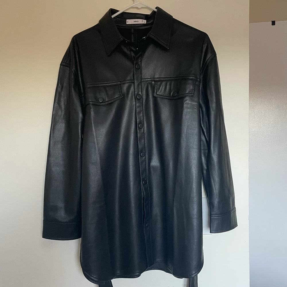 Mango Leather Jacket - image 2